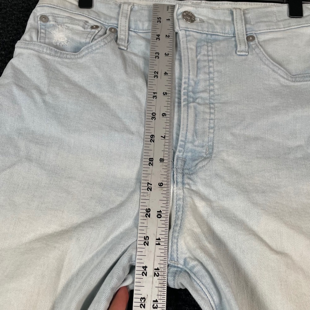 Madewell Sky Blue Wide Leg Jeans - Picture 6 of 9